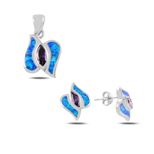 Turkish Handmade Lux Jewelry 925 Sterling Silver Ladies Womans Set 457