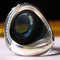 925 Sterling Silver Aquamarine and Turquoise Stone Mens Ring silverbazaaristanbul 