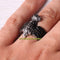 925 Sterling Silver Eagle Black Onyx Stone Mens Ring silverbazaaristanbul 