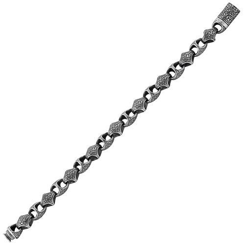 925 Sterling Silver Handmade Luxury Mens Bracelet silverbazaaristanbul 