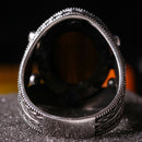 925 Sterling Silver Natural Tigers Eye Stone Ottoman Mens Ring silverbazaaristanbul 