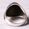925 Sterling Silver Oval Small Black Onyx Stone Mens Ring silverbazaaristanbul 