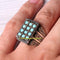 925 Sterling Silver Rectangle Shape Turquoise Stone Mens Ring silverbazaaristanbul 