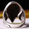 925 Sterling Silver Silver Eagle Citrine Stone Mens Ring silverbazaaristanbul 