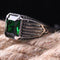 925 Sterling Silver Very Popular Emerald Stone Mens Ring silverbazaaristanbul 