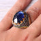 Blue Sapphire Onyx Stone Turkish Jewelry 925 Sterling Silver Mens Ring silverbazaaristanbul 