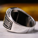 Classic 925 Sterling Silver Black Onyx Stone Mens Ring silverbazaaristanbul 