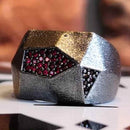 Diagonal and Modern 925 Sterling Silver Ruby Stone Mens Ring silverbazaaristanbul 