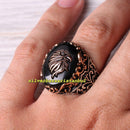 Eagle Design 925 Sterling Silver Natural Onyx Stone Mens Ring silverbazaaristanbul 