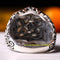 Exclusive 925 Sterling Mother of Pearl and Onyx Stone Mens Ring silverbazaaristanbul 