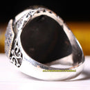 Handmade 925 Sterling Full Small Blue Sapphire Stone Mens Ring silverbazaaristanbul 