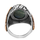 Handmade 925 Sterling Silver Natural Blue Tigers Eye Stone Mens Ring silverbazaaristanbul 