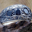 Handmade 925 Sterling Silver Ring with Noble and Harsh Onyx Stone silverbazaaristanbul 