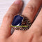 Handmade 925 Sterling Silver Sapphire and Ruby Stone Mens Ring silverbazaaristanbul 