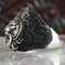 Multi Black Onyx Stone Lion Style 925 Sterling Silver Mens Ring silverbazaaristanbul 