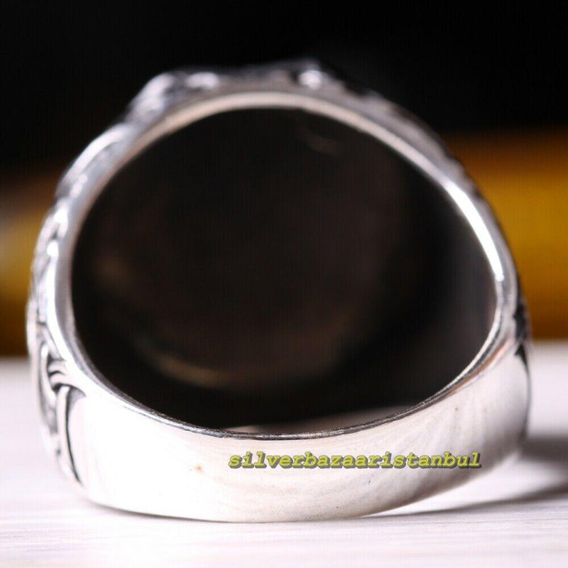 No Stone Handmade Luxury 925 Sterling Silver Mens Ring silverbazaaristanbul 