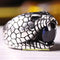 Roaring Lion Handmade Sapphire Stone 925 Sterling Silver Mens Ring silverbazaaristanbul 