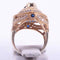 Sapphire Stone 925 Sterling Silver Luxury Big Ladies Ring silverbazaaristanbul 