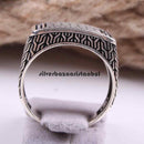 Simple No Stone 925 Sterling Silver Popular Mens Ring silverbazaaristanbul 