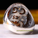 Small Micro Orange Citrine Stone 925 Sterling Silver Mens Ring silverbazaaristanbul 