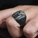 copy of 925 Sterling Eagle Sapphire and Onyx Stone Mens Ring silverbazaaristanbul 