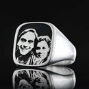 Special Customizable Photo 925 Sterling Silver Mens Ring silverbazaaristanbul 