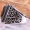 Square Onyx Stone 925 Sterling Silver King Desing Mens Ring silverbazaaristanbul 