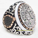 Copy of 925 Sterling Eagle Sapphire and Onyx Stone Mens Ring silverbazaaristanbul 