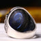 Turkish 925 Sterling Silver Eagle Claw Sapphire Stone Mens Ring silverbazaaristanbul 