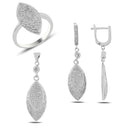 Turkish Handmade Lux Jewelry 925 Sterling Silver Ladies Womans Set 266 silverbazaaristanbul 