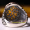 Turkish Handmade Mens Amber Stone Exclusive 925 Sterling Silver Ring silverbazaaristanbul 