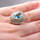 Copy of 925 Sterling Eagle Sapphire and Onyx Stone Mens Ring silverbazaaristanbul 