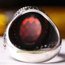 Copy of 925 Sterling Eagle Sapphire and Onyx Stone Mens Ring silverbazaaristanbul 