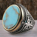 Turquoise Stone Best 925 Sterling Silver Mens Ring silverbazaaristanbul 