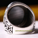 Wind Faceted Onyx Stone Turkish 925 Sterling Silver Mens Ring silverbazaaristanbul 